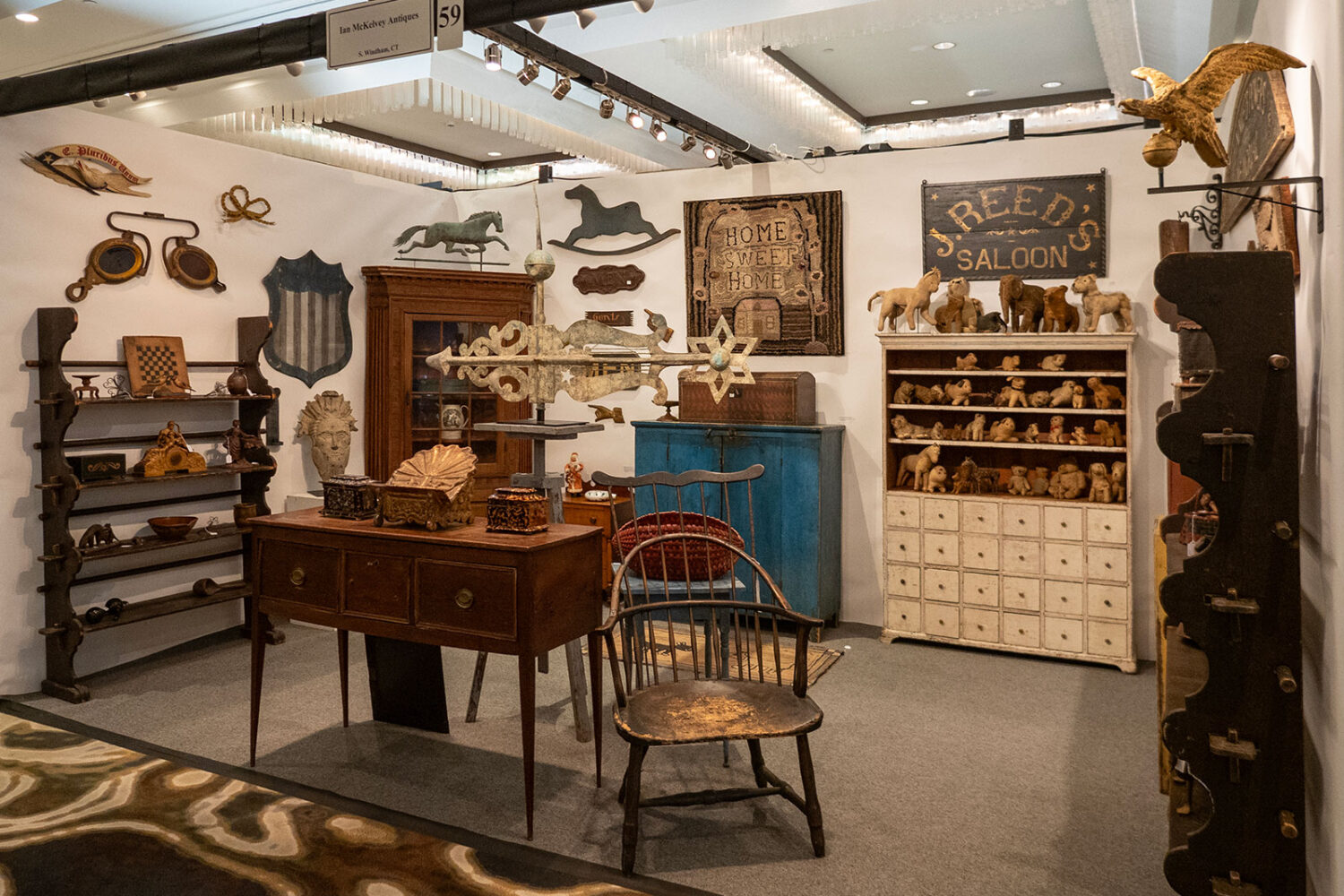 2024 New Hampshire Antiques Show Booth - Ian McKelvey Antiques