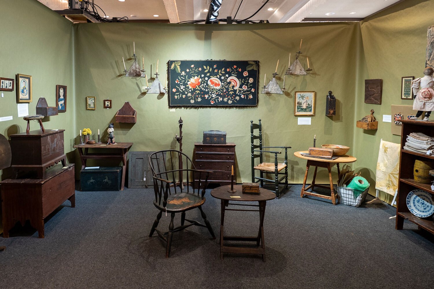 2024 New Hampshire Antiques Show Booth - Randi Ona Antiques